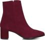 Notre-V 8560 Enkellaarsjes Enkelboots met rits Dames Rood - Thumbnail 3
