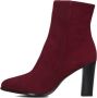 Notre-V 97436 Enkellaarsjes Enkelboots met rits Dames Rood - Thumbnail 3