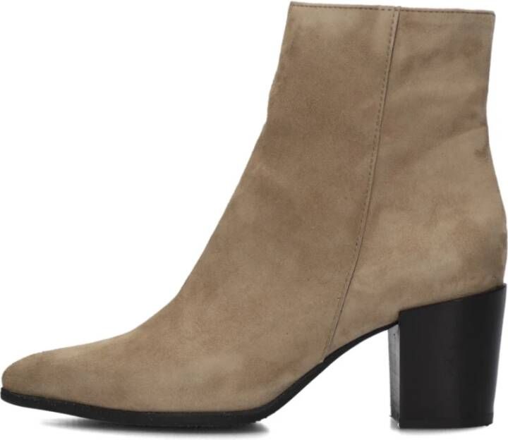 Notre-V At 156 Enkellaarsjes Enkelboots met rits Dames Taupe - Foto 3