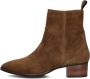 Notre-V 3221 Enkellaarsjes Enkelboots met rits Dames Cognac - Thumbnail 3