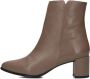 Notre-V 8560 Enkellaarsjes Enkelboots met rits Dames Taupe - Thumbnail 3
