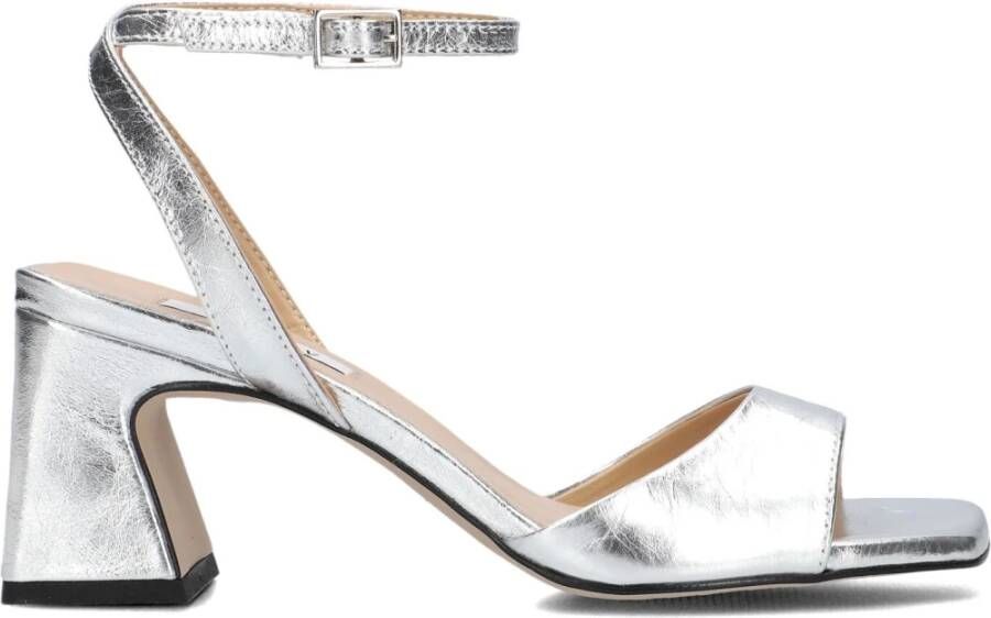 Notre-v Zilveren Sandalen met Hak en Moderne Twist - Foto 2