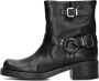 Notre-V Fry9 Enkellaarsjes Enkelboots Dames Zwart - Thumbnail 2