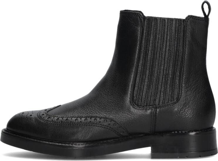 Notre-v Zwarte Chelsea Boots