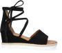 Strappy Sandals Z401 Sandalen Met Sleehak Dames Zwart - Thumbnail 3
