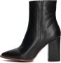 Notre-V 46936 Enkellaarsjes Enkelboots met rits Dames Zwart - Thumbnail 3