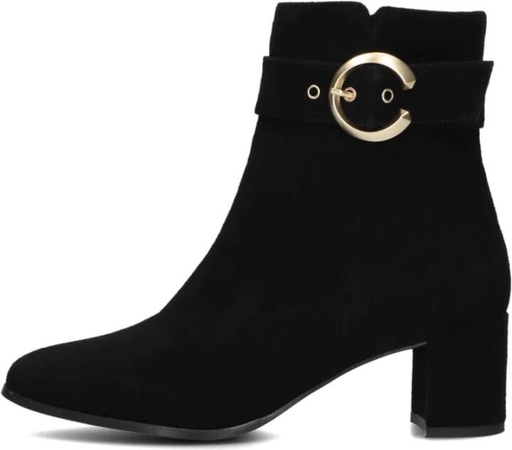 Notre-V 8552 Enkellaarsjes Enkelboots met rits Dames Zwart