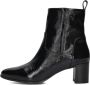 Notre-V 8543 Enkellaarsjes Enkelboots met rits Dames Zwart - Thumbnail 3