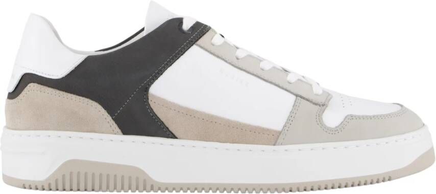 NUBIKK Lage Sneakers Heren Basket Court Heren Maat: 41 Materiaal: Leer Kleur: Wit