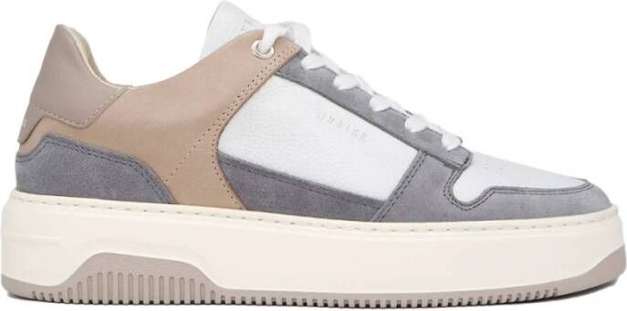 NUBIKK Lage Sneakers Dames Basket Court Dames Maat: 40 Materiaal: Leer Kleur: Wit