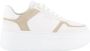 NUBIKK Lage Sneakers Dames Bayou Platform Maat: 39 Materiaal: Leer Kleur: Wit - Thumbnail 1