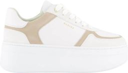 NUBIKK Lage Sneakers Dames Bayou Platform Leer Wit