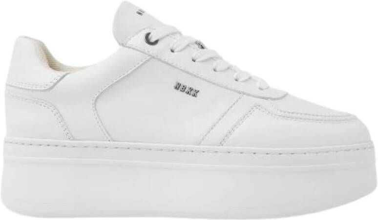 NUBIKK Lage Sneakers Dames Bayou Platform Maat: 41 Materiaal: Leer Kleur: Wit