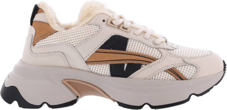 Nubikk Beige Bont Sneaker Ross Nomad Multicolor Dames
