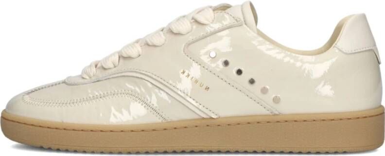 Nubikk Beige Studs Lage Sneakers voor Dames