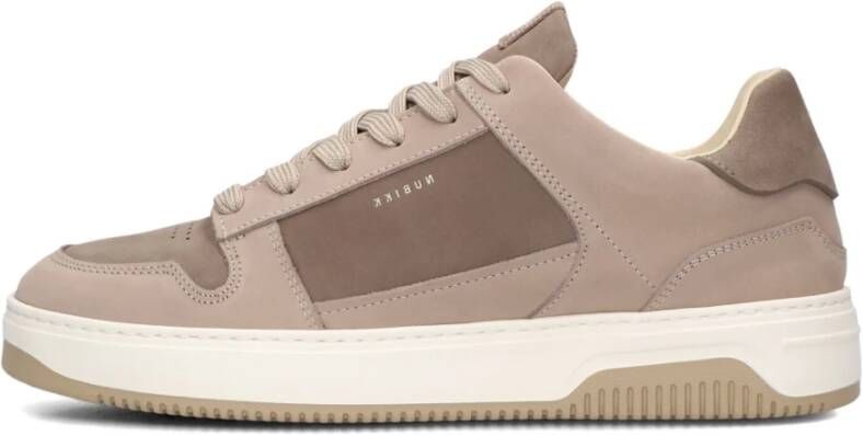 Nubikk Bruine Lage Sneakers voor Heren