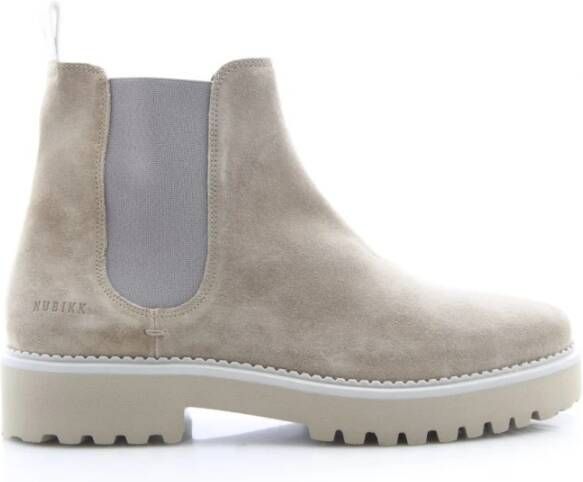 Nubikk Chunky Suede Chelsea Boot Beige Heren