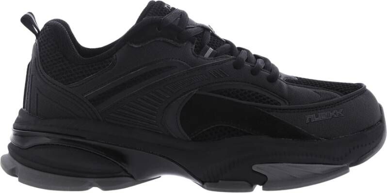 NUBIKK Lage Sneakers Heren Comet Runner Men Leer Zwart - Foto 3