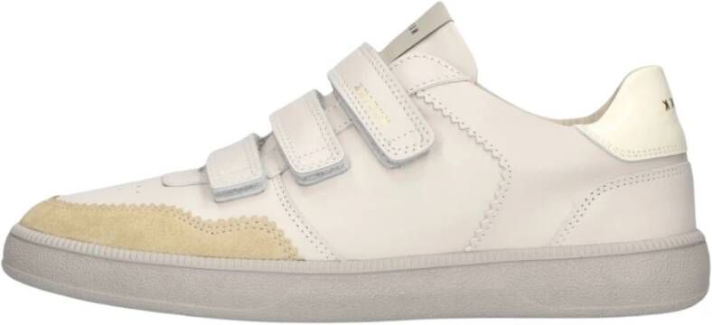 NUBIKK Lage Sneakers Dames Ray Straps Maat: 37 Materiaal: Leer Kleur: Beige