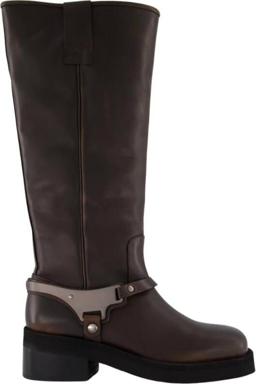 NUBIKK Hoge Laarzen Dames Eve Lynn Maat: 41 Materiaal: Leer Kleur: Bruin - Foto 2