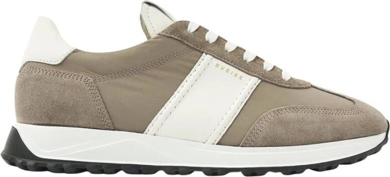 Nubikk Grijze Combi Stijlvolle Sneakers