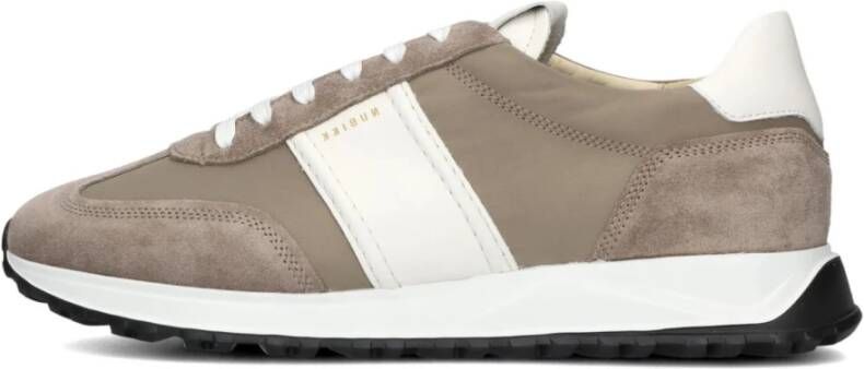 Nubikk Grijze Lage Sneakers voor Heren