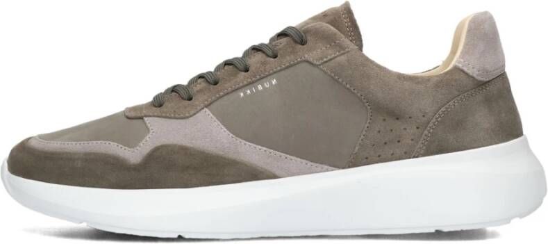 NUBIKK Lage Sneakers Heren Rock Road Wave Maat: 44 Materiaal: Suède Kleur: Groen