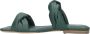 NUBIKK Slippers Dames Square Twist Maat: 37 Materiaal: Leer Kleur: Groen - Thumbnail 2