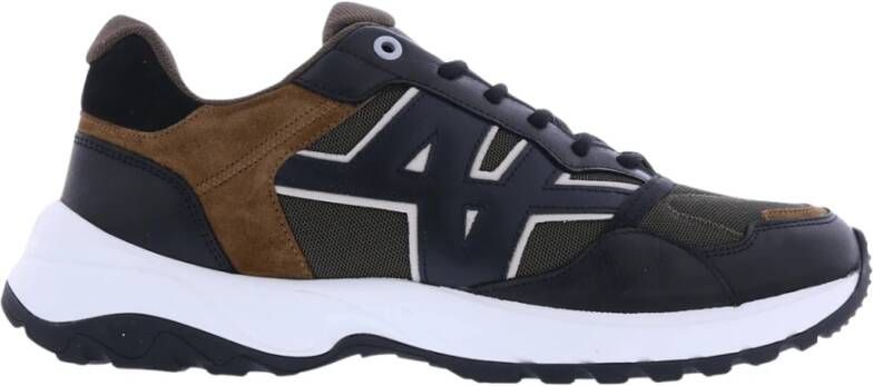 Nubikk Ross trek edge black combi brow multi zwart