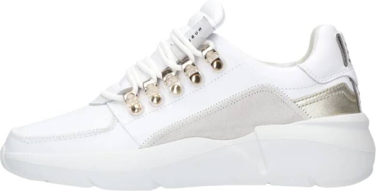 NUBIKK Lage Sneakers Dames Roque Roman Maat: 36 Materiaal: Leer Kleur: Wit