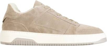NUBIKK Lage Sneakers Heren Basket Court Fur Maat: 44 Materiaal: Suède Kleur: Taupe