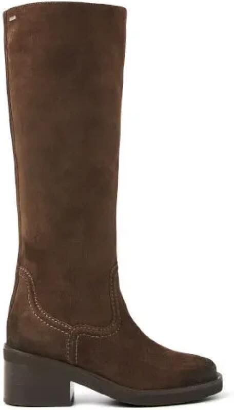 NUBIKK Hoge Laarzen Dames Cassy Boot Maat: 37 Materiaal: Suède Kleur: Bruin - Foto 2