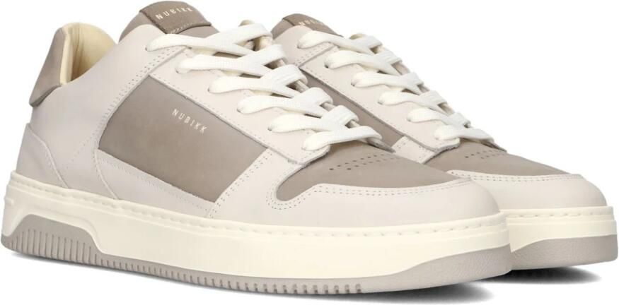 NUBIKK Lage Sneakers Heren Basket Rae Leer Taupe - Foto 2