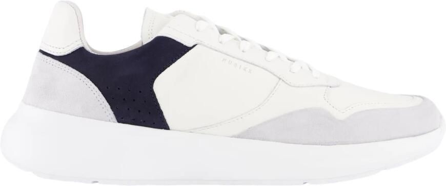 NUBIKK Lage Sneakers Heren Rock Road Wave Maat: 43 Materiaal: Leer Kleur: Wit