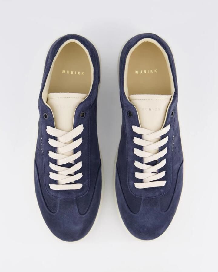 NUBIKK Lage Sneakers Heren Joro Liber Suède Blauw - Foto 4