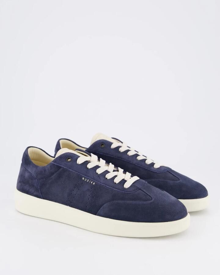 NUBIKK Lage Sneakers Heren Joro Liber Suède Blauw - Foto 5