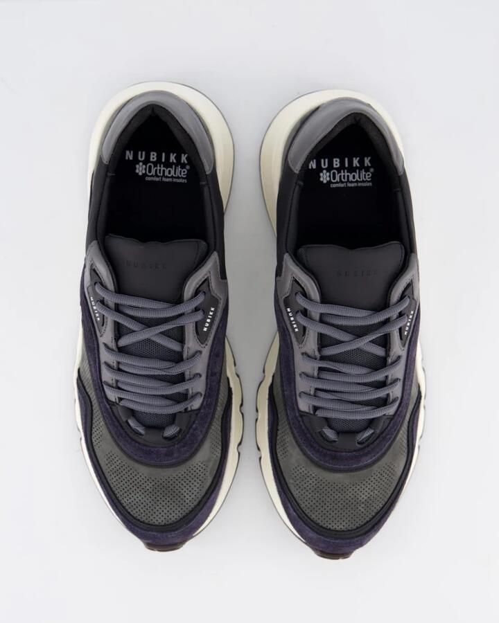 NUBIKK Lage Sneakers Heren Luca Noa Maat: 45 Materiaal: Leer Kleur: Donkerblauw - Foto 3