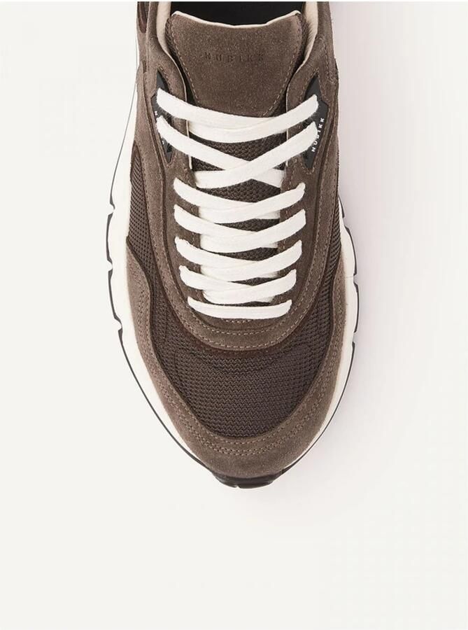 NUBIKK Lage Sneakers Heren Luca Noa Men Suède Taupe - Foto 10