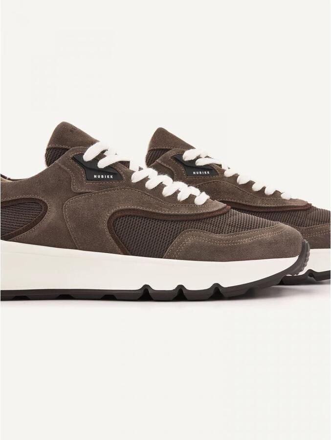 NUBIKK Lage Sneakers Heren Luca Noa Men Suède Taupe - Foto 8