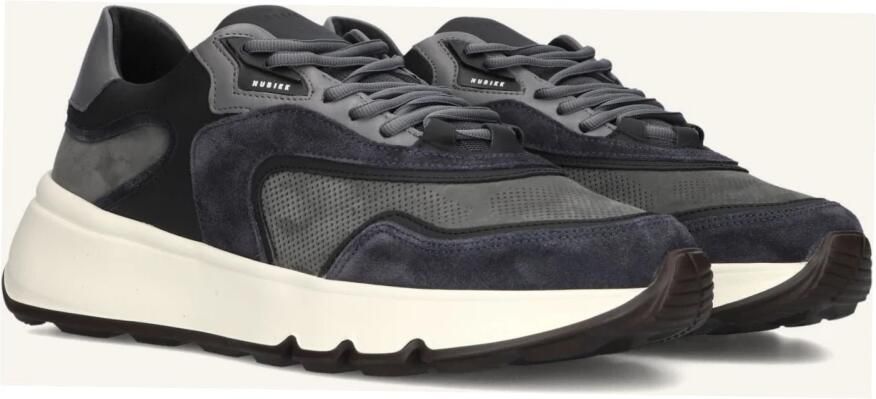 NUBIKK Lage Sneakers Heren Luca Noa Maat: 45 Materiaal: Leer Kleur: Donkerblauw