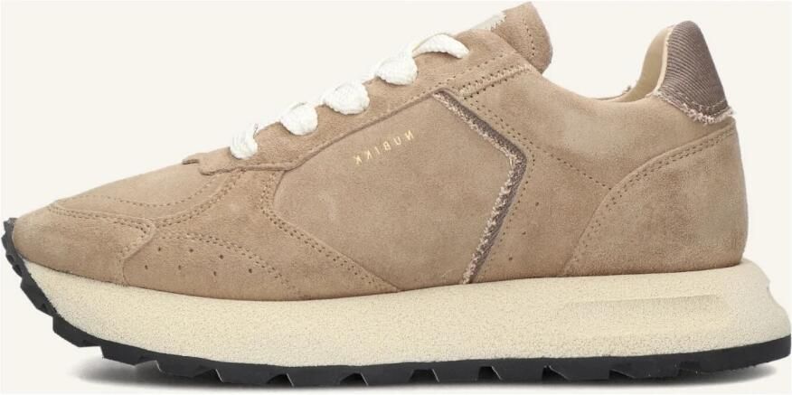 NUBIKK Lage Sneakers Dames Rose Nomad Fur Maat: 42 Materiaal: Suède Kleur: Beige