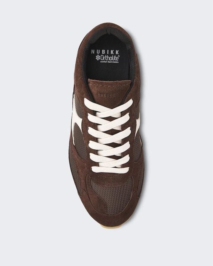 NUBIKK Lage Sneakers Heren Riley Morgan Suède Bruin - Foto 8