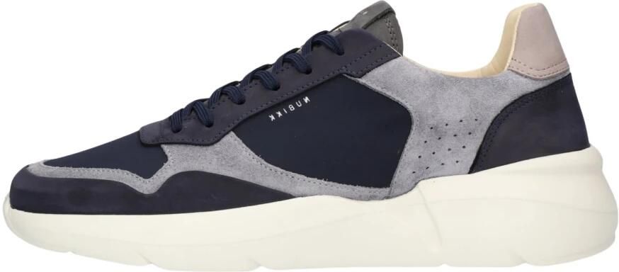 NUBIKK Lage Sneakers Heren Roque Road Wave Nubuck Blauw - Foto 6
