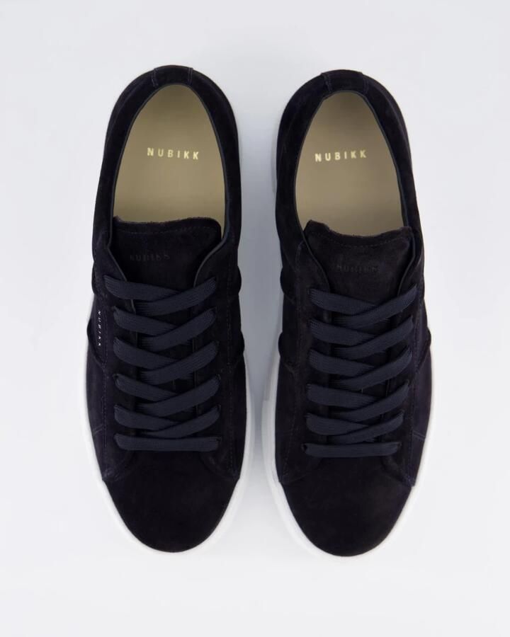 NUBIKK Lage Sneakers Heren Jagger Morris Maat: 44 Materiaal: Suède Kleur: Blauw - Foto 2