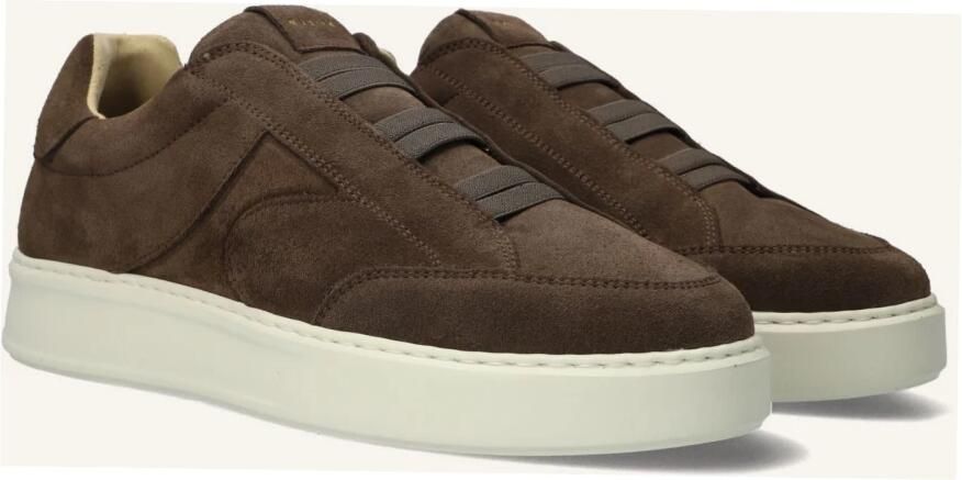 NUBIKK Lage Sneakers Heren Vick Ease Maat: 46 Materiaal: Suède Kleur: Bruin - Foto 2