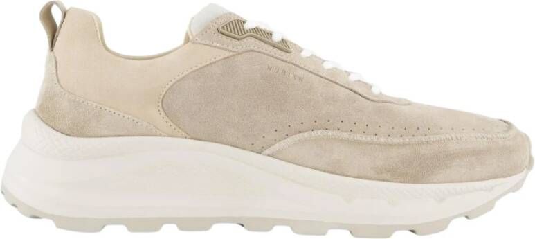 NUBIKK Lage Sneakers Dames Oberon Reese Maat: 41 Materiaal: Suède Kleur: Beige