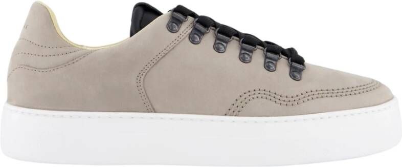 NUBIKK Lage Sneakers Heren Jagger Roman Maat: 46 Materiaal: Nubuck Kleur: Grijs
