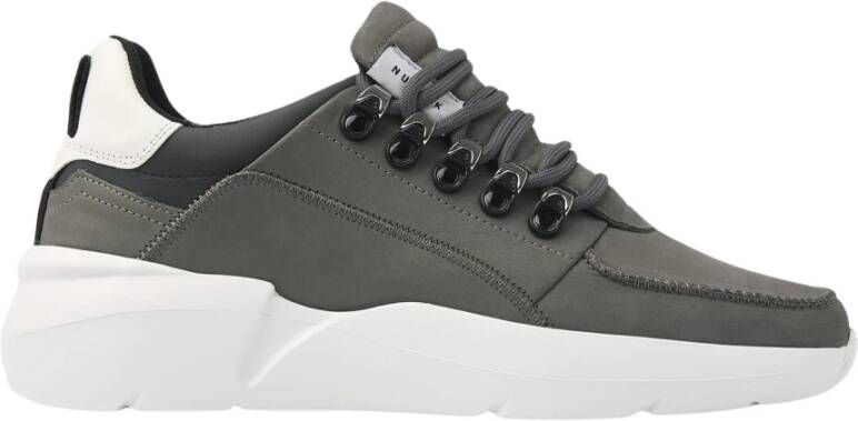 Nubikk Roque Roman Dark Grey Combi Sneakers Gray Heren
