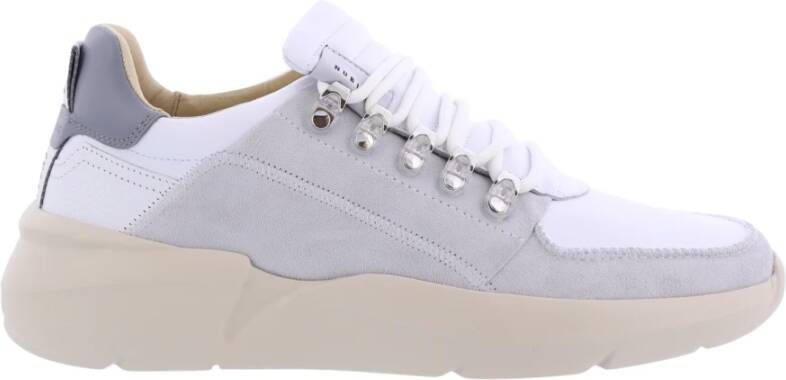 NUBIKK Lage Sneakers Heren Roque Roman Heren Maat: 41 Materiaal: Leer Kleur: Wit
