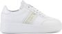 Nubikk Elise GPS leren plateau sneakers wit goud - Thumbnail 2